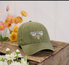 Load image into Gallery viewer, Embroidered Bee Kind Baseball Cap