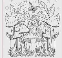 Load image into Gallery viewer, Mushroom Adult Coloring Book