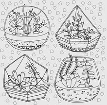 Load image into Gallery viewer, Succulent Adult Coloring Book