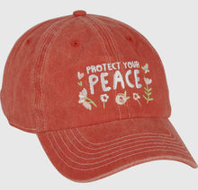 Load image into Gallery viewer, Embroidered Protect Your Peace Baseball Cap