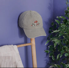 Load image into Gallery viewer, Embroidered Mushroom &amp; Snail Baseball Cap