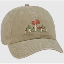 Load image into Gallery viewer, Embroidered Mushroom &amp; Snail Baseball Cap