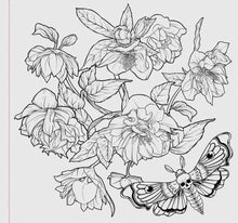 Load image into Gallery viewer, Goth Garden Adult Coloring Book