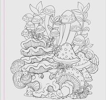Load image into Gallery viewer, Mushroom Adult Coloring Book